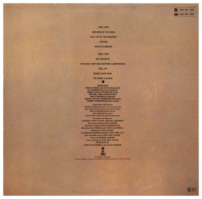 GRACE JONES - NIGHTCLUBBING | VINILO USADO
