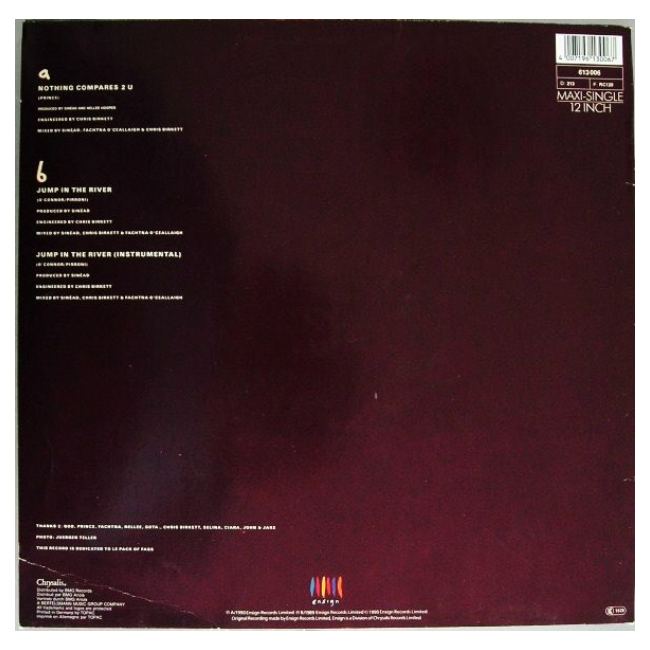 SINEAD O'CONNOR - NOTHING COMPARES 2 U  | 12" MAXI SINGLE USADO