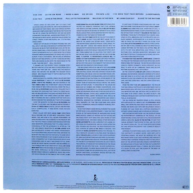 GRACE JONES - ISLAND LIFE | VINILO USADO