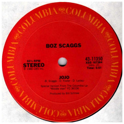 BOZ SCAGGS - JOJO | 12" MAXI SINGLE USADO