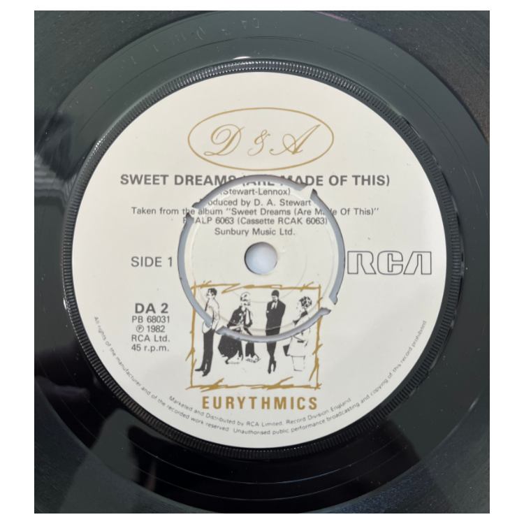 EURYTHMICS - SWEET DREAMS (ARE MADE OF THIS) | 7" SINGLE VINILO USADO