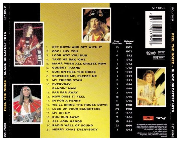 SLADE - FEEL THE NOIZE: GREATESTS HITS | CD