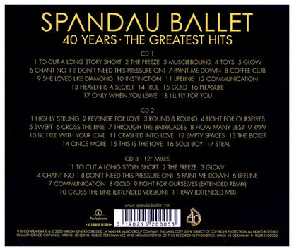 SPANDAU BALLET - 40 YEARS: THE GREATEST HITS (3CD) | CD