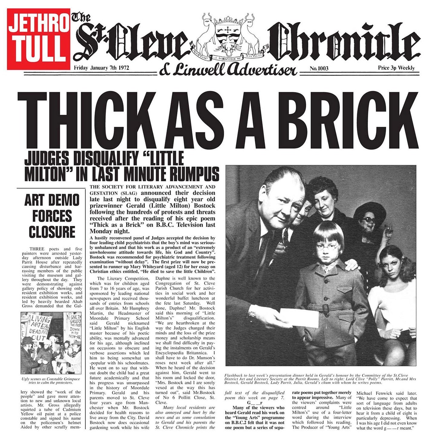 JETHRO TULL - THICK AS A BRICK | VINILO