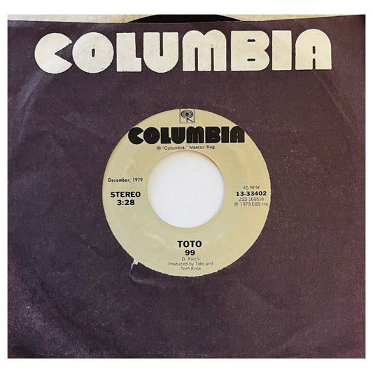TOTO - 99/GEORGY PORKY | 7" SINGLE VINILO USADO