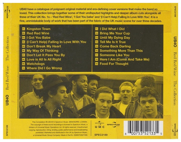 UB 40 - RED RED WINE: THE COLLECTION | CD