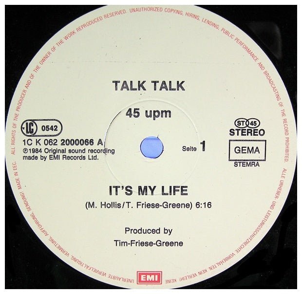 TALK TALK - IT´S MY LIFE | 12" MAXI SINGLE USADO