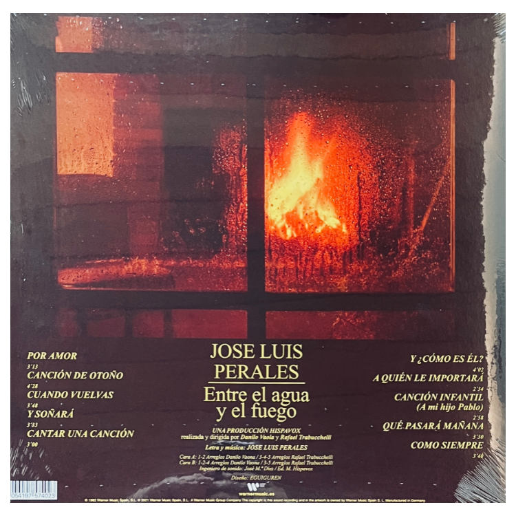 JOSE LUIS PERALES - ENTRE EL AGUA Y EL FUEGO | VINILO