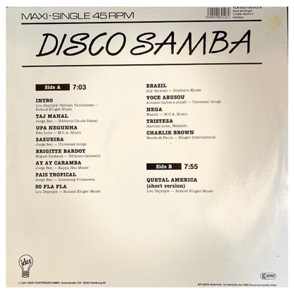 TWO MAN SOUND - DISCO SAMBA/QUE TAL AMERICA | 12" MAXI SINGLE USADO