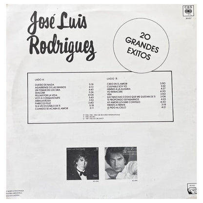 JOSE LUIS RODRIGUEZ - 20 GRANDES EXITOS | VINILO USADO