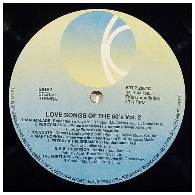 LOVE SONGS OF THE 60'S - VARIOUS ARTIST - VOL.2 (2LP) | VINILO USADO