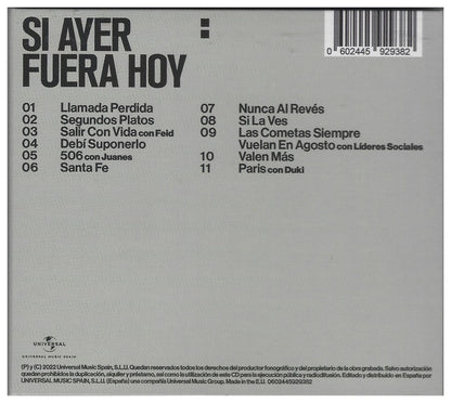 MORAT - SI AYER FUERA HOY (DIGIPACK) | CD