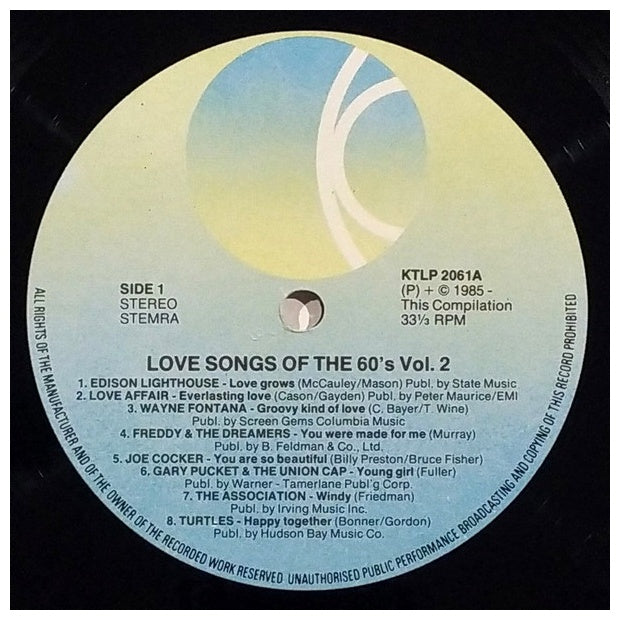 LOVE SONGS OF THE 60'S - VARIOUS ARTIST - VOL.2 (2LP) | VINILO USADO