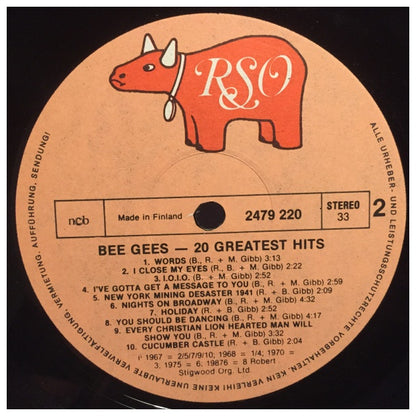 BEE GEES - 20 GREATEST HITS | VINILO USADO