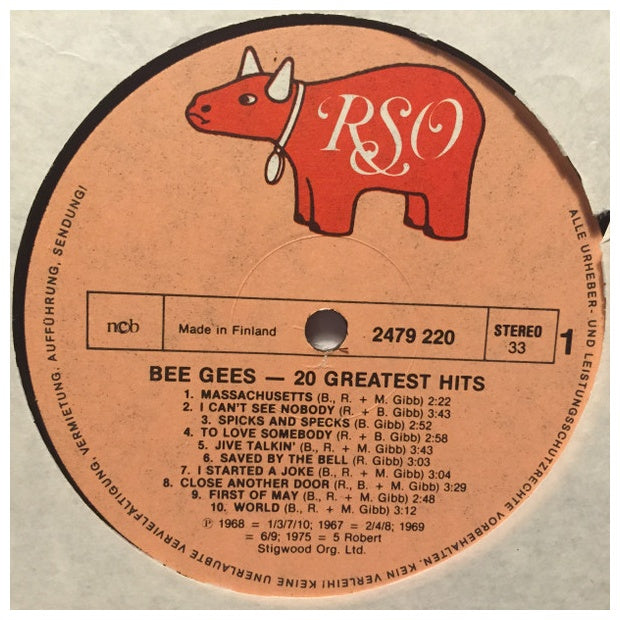 BEE GEES - 20 GREATEST HITS | VINILO USADO