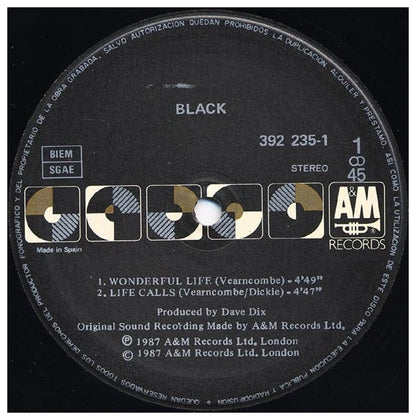 BLACK - WONDERFUL LIFE | 12" MAXI SINGLE VINILO USADO