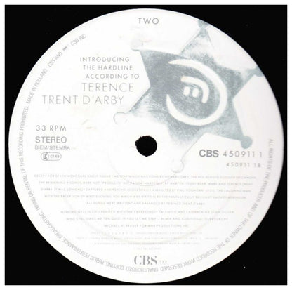 TERENCE TREN DÁRBY - INTRODUCING THE HARDLINE ACCORDING TO | VINILO USADO