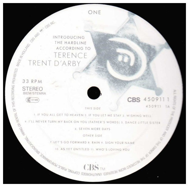 TERENCE TREN DÁRBY - INTRODUCING THE HARDLINE ACCORDING TO | VINILO USADO