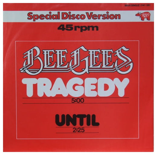 BEE GEES - TRAGEDY | 12" MAXI SINGLE VINILO USADO