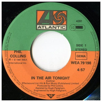 PHIL COLLINS - IN THE AIR TONIGHT | 7" SINGLE USADO