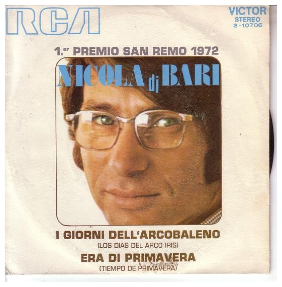 NICOLA DI BARI - I GIORNI DELL'ARCOBALENO | 7" SINGLE USADO