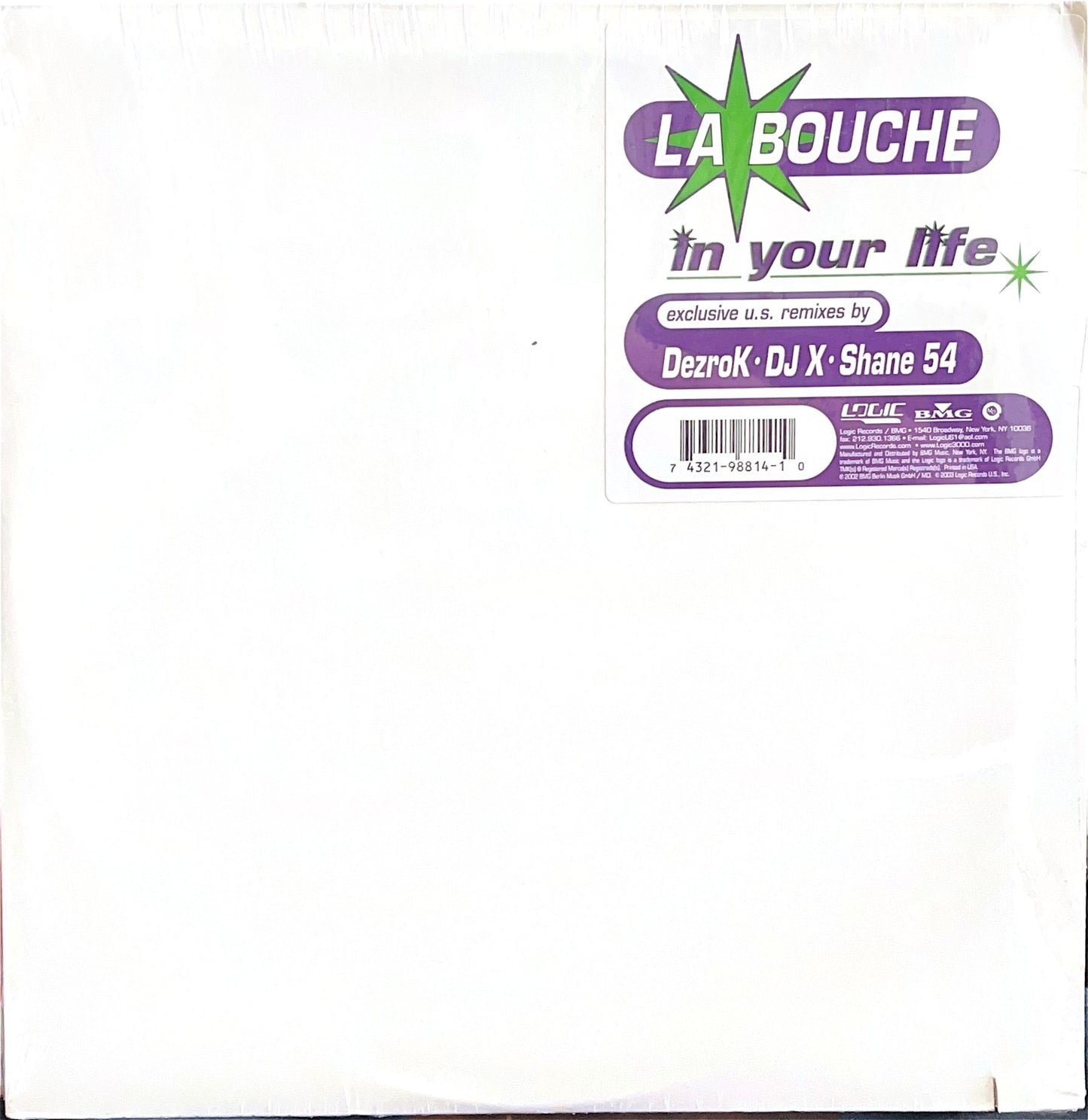 LA BOUCHE - IN YOUR LIFE (2LP) | 12'' MAXI SINGLE VINILO