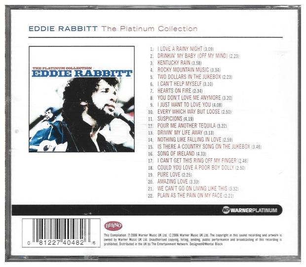 EDDIE RABBITT - PLATINUM COLLECTION | CD