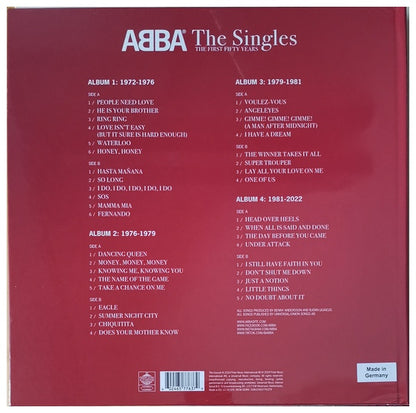 ABBA - SINGLES:  THE FIRST FIFTY YEARS (4LP BOX SET) | VINILO