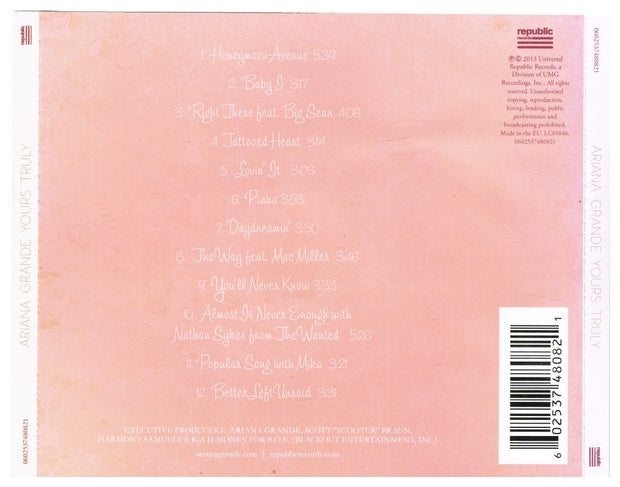 ARIANA GRANDE - YOURS TRULY | CD