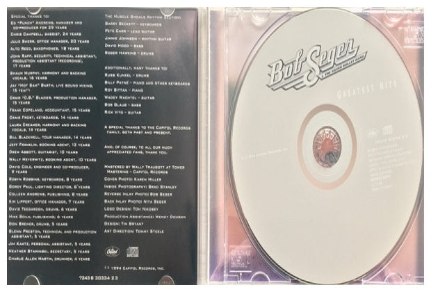 BOB SEGER & THE SILVER BULLET BAND - GREATEST HITS | CD