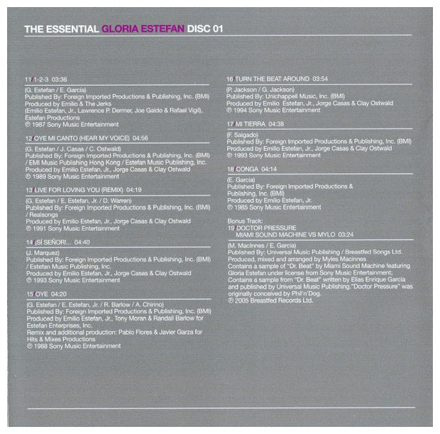 GLORIA ESTEFAN - ESSENTIAL GLORIA ESTEFAN (2CD) | CD