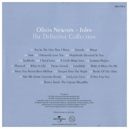 OLIVIA NEWTON-JOHN - DEFINITIVE COLLECTION | CD