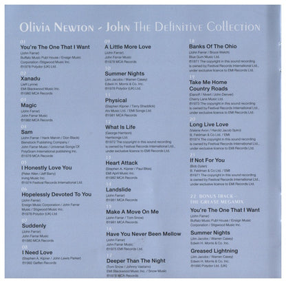 OLIVIA NEWTON-JOHN - DEFINITIVE COLLECTION | CD