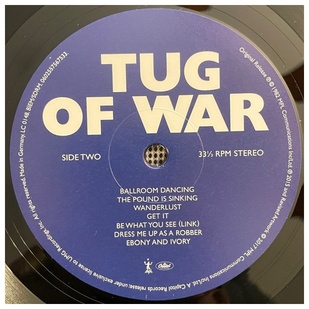 PAUL McCARTNEY - TUG OF WAR | VINILO