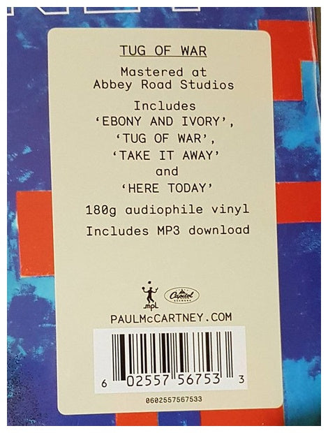 PAUL McCARTNEY - TUG OF WAR | VINILO