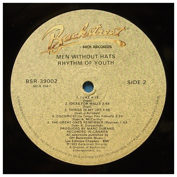 MEN WITHOUT HATS - RHYTHM OF YOUTH | VINILO