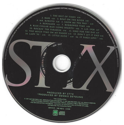 STYX - BEST OF TIMES: THE BEST OF | CD