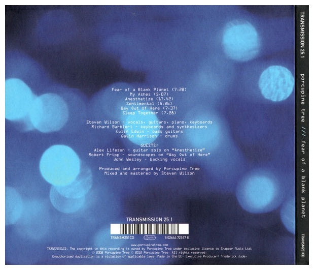 PORCUPINE TREE - FEAR OF A BLANK PLANET | CD