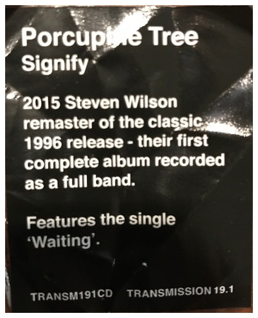 PORCUPINE TREE - SIGNIFY | CD