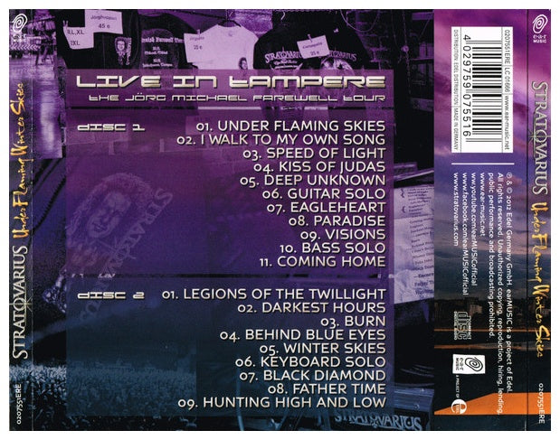 STRATOVARIUS - UNDER FLAMING WINTER SKIES: LIVE IN TAMPERE (2CD) | CD