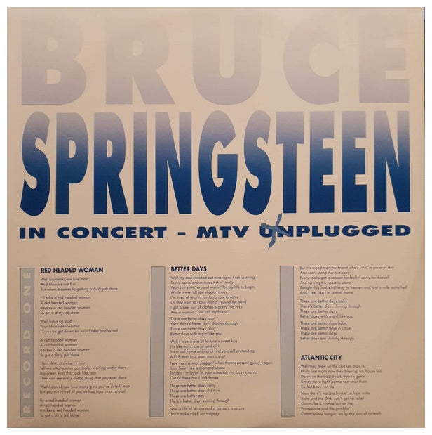 BRUCE SPRINGSTEEN - MTV UNPLUGGED (2LP) | VINILO