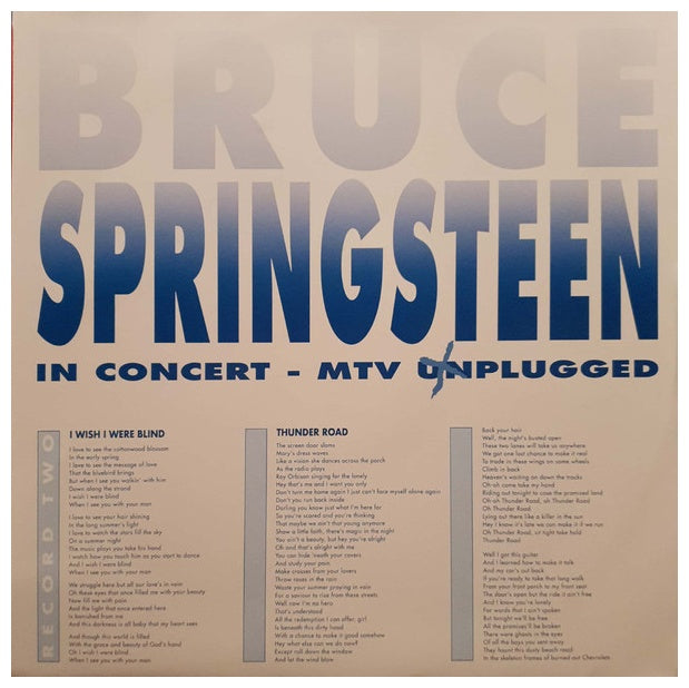 BRUCE SPRINGSTEEN - MTV UNPLUGGED (2LP) | VINILO