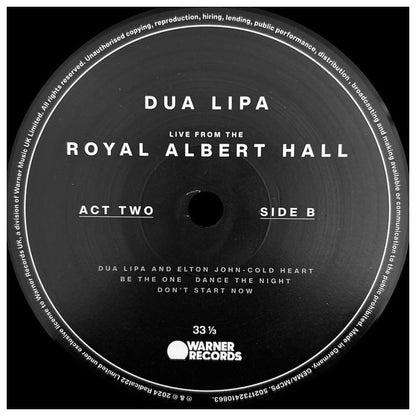 DUA LIPA - LIVE FROM ROYAL ALBERT HALL (2025) (2LP) | VINILO