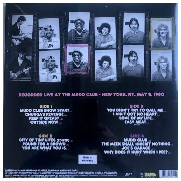 FRANK ZAPPA - MUDD CLUB (2LP) | VINILO