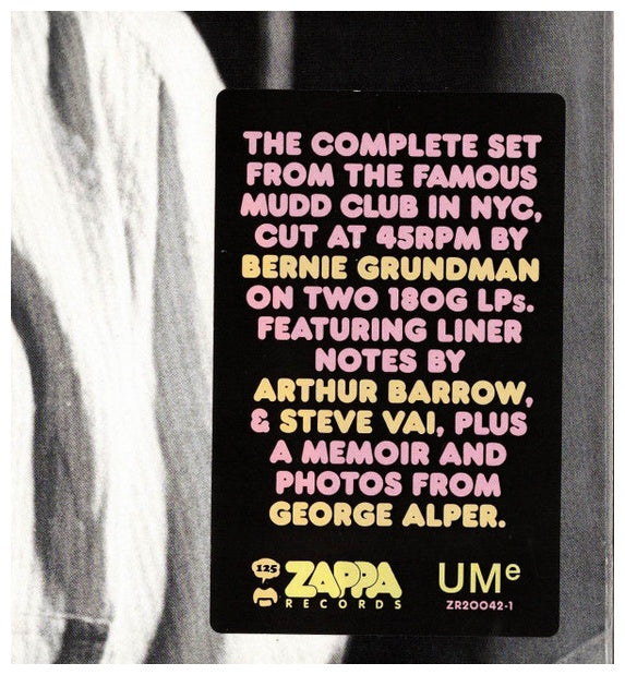 FRANK ZAPPA - MUDD CLUB (2LP) | VINILO