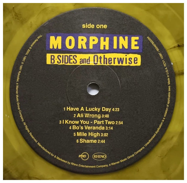 MORPHINE - B-SIDES AND OTHERWISE (YELLOW VINYL) | VINILO