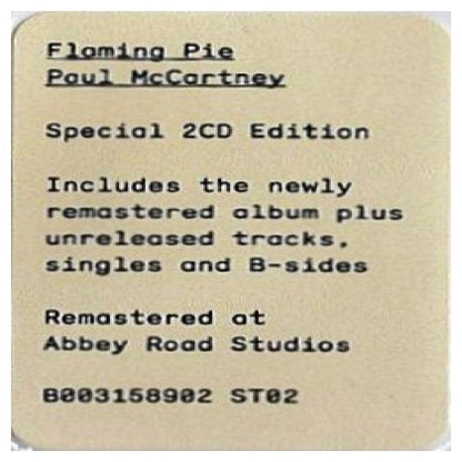 PAUL MCCARTNEY - FLAMING PIE (SPECIAL EDITION) (2CD) | CD