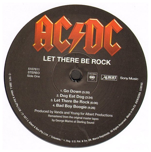 AC/DC - LET THERE BE ROCK | VINILO