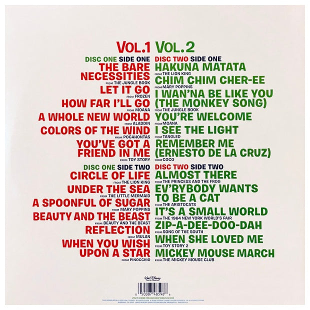 DISNEY ULTIMATE HITS - VOL. 1 & 2 - VARIOUS ARTISTS (2LP) (COLOURED LIMITED VINYL EDITION) | VINILO