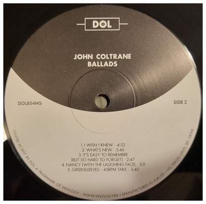 JOHN COLTRANE - BALLADS | VINILO